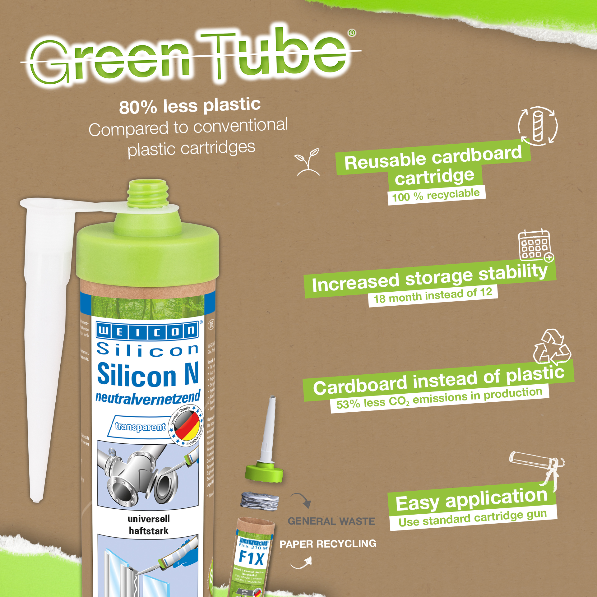 Silicone N | sigillante estremamente elastico e a polimerizzazione neutra