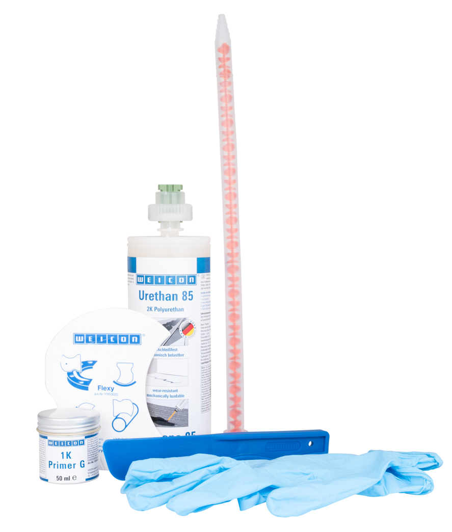 Kit per Riparazione cinghie | Composto di riparazione e rivestimento in poliurea per superfici in gomma, confezione da lavoro