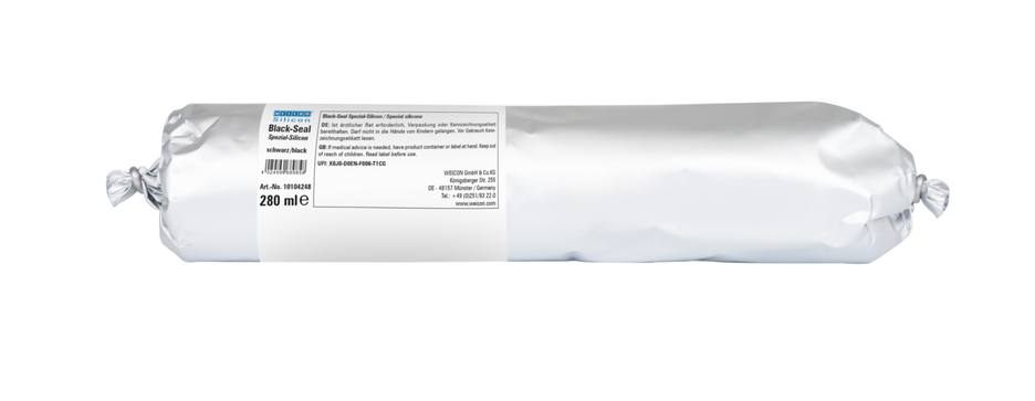 Black-Seal Silicone speciale | sigillante permanentemente elastico per aree resistenti all'olio o al grasso Black-Seal Silicone speciale | sigillante permanentemente elastico per aree resistenti all'olio o al grasso
