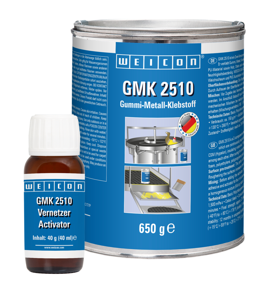 GMK 2510 adesivo di contatto | Adesivo a contatto bicomponente per giunti gomma-metallo ad alta resistenza
