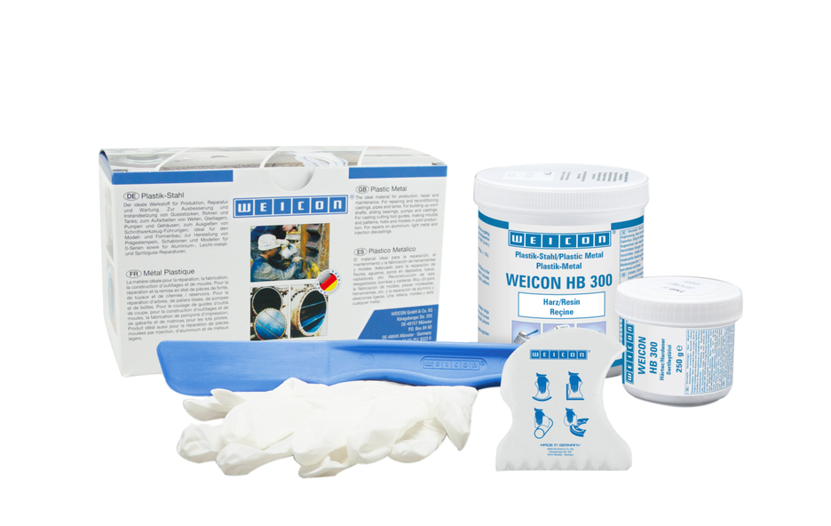 WEICON HB 300 | sistema a base di resina epossidica resistente alle alte temperature per riparazioni e stampaggio WEICON HB 300 | sistema a base di resina epossidica resistente alle alte temperature per riparazioni e stampaggio