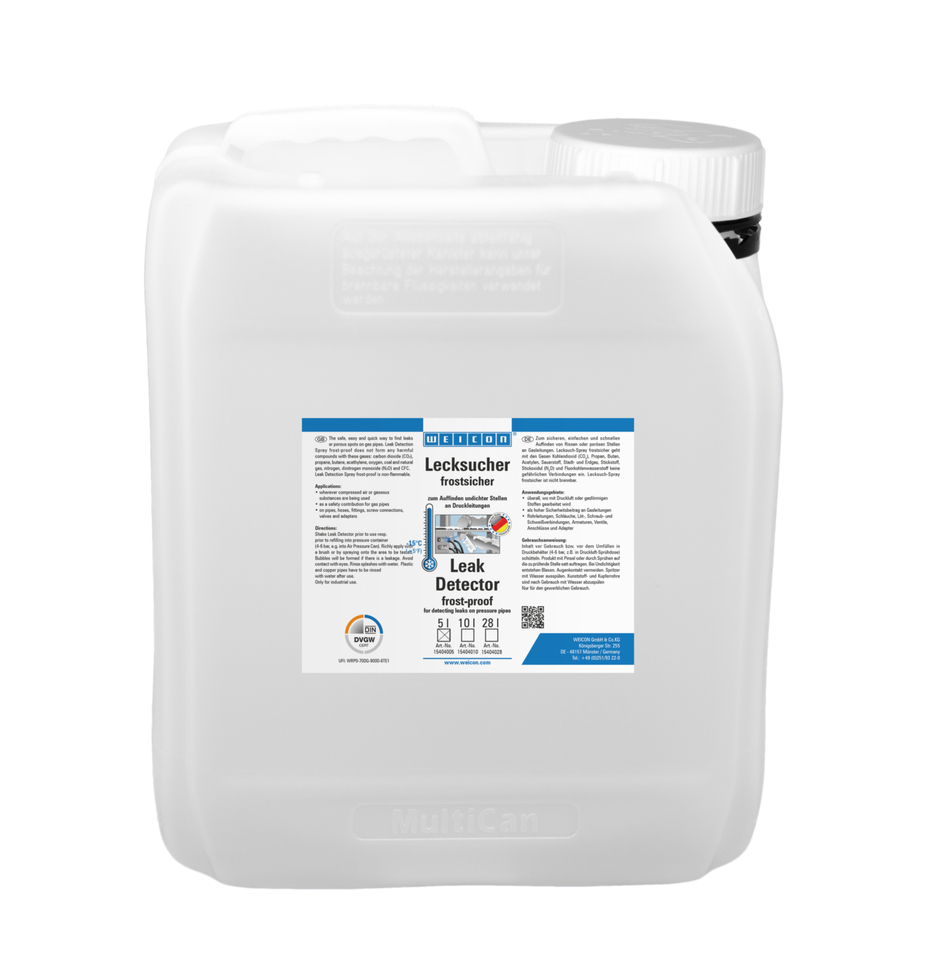 Spray cercafalle antigelo | per la localizzazione di fessure e crepe nelle linee di pressione fino a -15 °C Spray cercafalle antigelo | per la localizzazione di fessure e crepe nelle linee di pressione fino a -15 °C