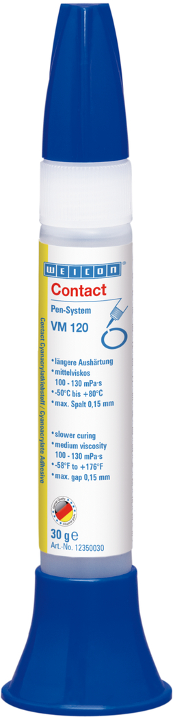 VM 120 Colla cianoacrilica | instant adhesive with medium viscosity for metal