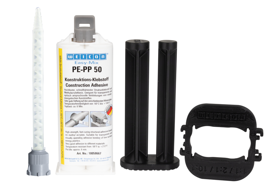 Easy-Mix PE-PP 50 | adesivo strutturale a base di acrilato di metile per plastiche speciali