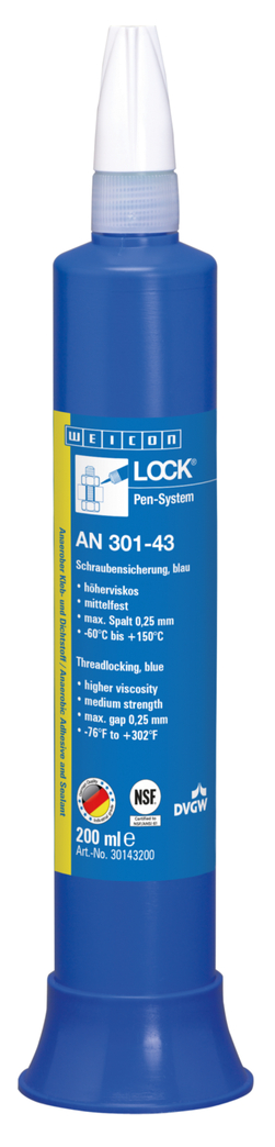 WEICONLOCK® AN 301-43 frenafiletti | Frenafiletti di media forza, con acqua potabile approvata l
