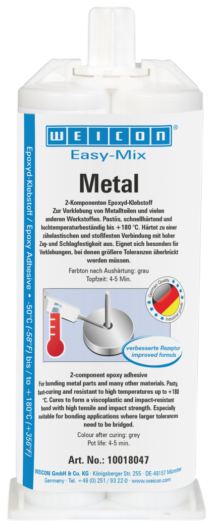 Easy-Mix Metal colla epossidica | Adesivo epossidico per l'incollaggio di parti metalliche