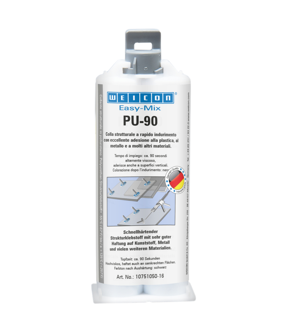 Easy-Mix PU-90 colla a base poliuretanica | Adesivo poliuretanico ad alta resistenza, pot life 90 secondi circa.