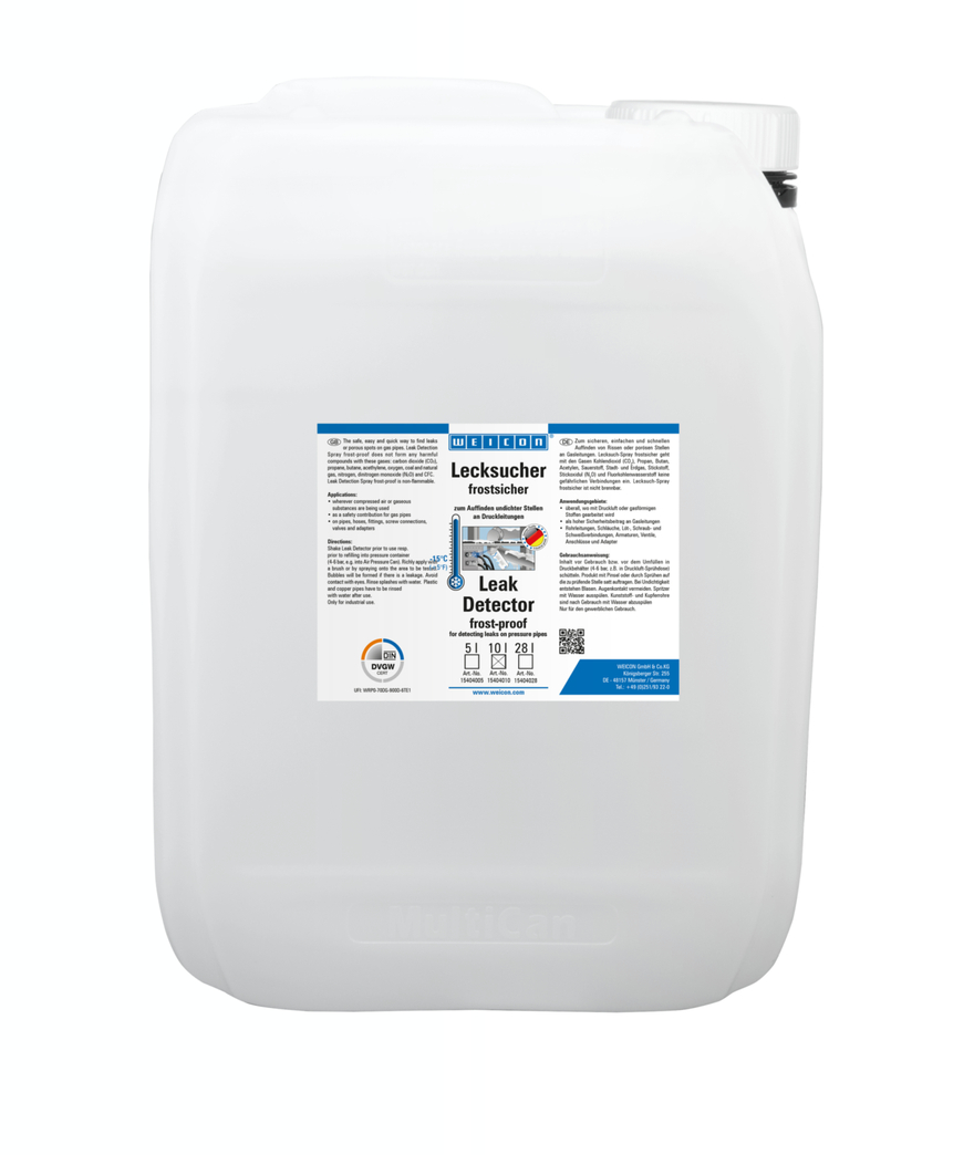 Spray cercafalle antigelo | per la localizzazione di fessure e crepe nelle linee di pressione fino a -15 °C Spray cercafalle antigelo | per la localizzazione di fessure e crepe nelle linee di pressione fino a -15 °C