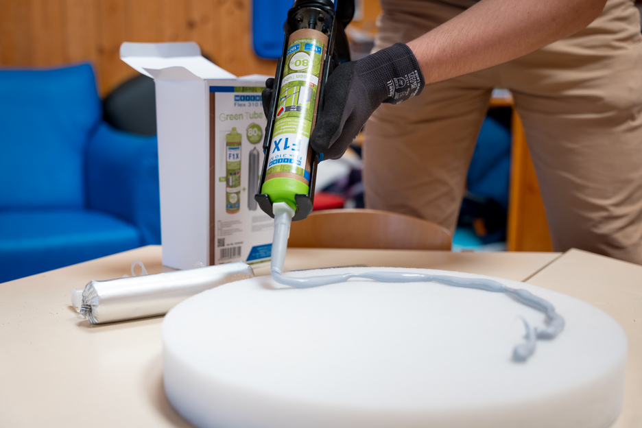 WEICON Flex 310 M F1X Green Tube | Adesivo e sigillante a base di polimeri MS con elevatissima adesione iniziale, resistente alle temperature fino a 180°C