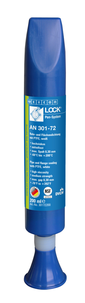 WEICONLOCK® AN 301-72 guarnizione per tubi e flange | con PTFE, a media resistenza, resistente alle alte temperature