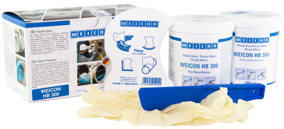 WEICON HB 300 | sistema a base di resina epossidica resistente alle alte temperature per riparazioni e stampaggio