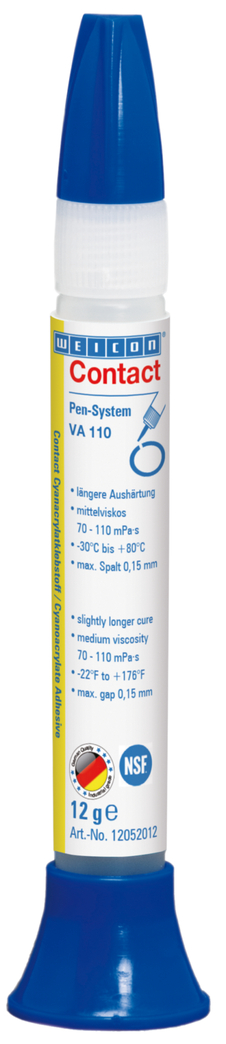 VA 110 Colla cianoacrilica | adesivo a contatto per il settore alimentare e dell'acqua potabile VA 110 Colla cianoacrilica | adesivo a contatto per il settore alimentare e dell'acqua potabile