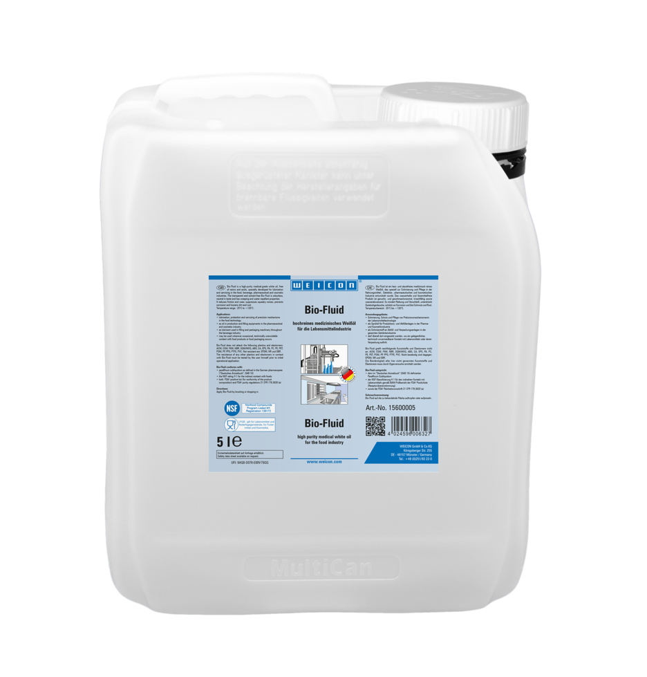 Bio-Fluid | olio lubrificante e di manutenzione per il settore alimentare NSF H1