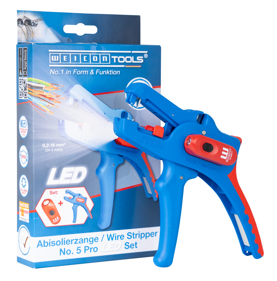Set Spellafili No. 5 Pro LED | Set da 2 pezzi incl. spellafili e lampada da lavoro a LED