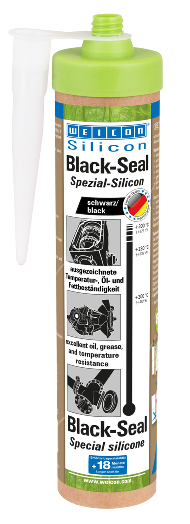 Black-Seal Silicone speciale | sigillante permanentemente elastico per aree resistenti all'olio o al grasso