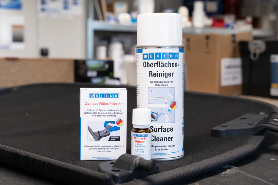 CA-Riempitivo Kit | transparent special filler and cyanoacrylate adhesive Contact VA 8312