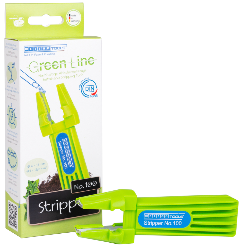 Stripper No. 100 Green Line | Spelafili multifunzionale, campo di lavoro 0,5 - 16 mm² / 4 - 13 mm Ø