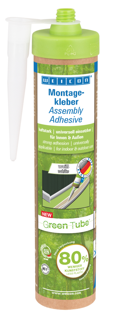 Colla per montaggio Green Tube WEICON | Forte adesivo universale per uso interno ed esterno