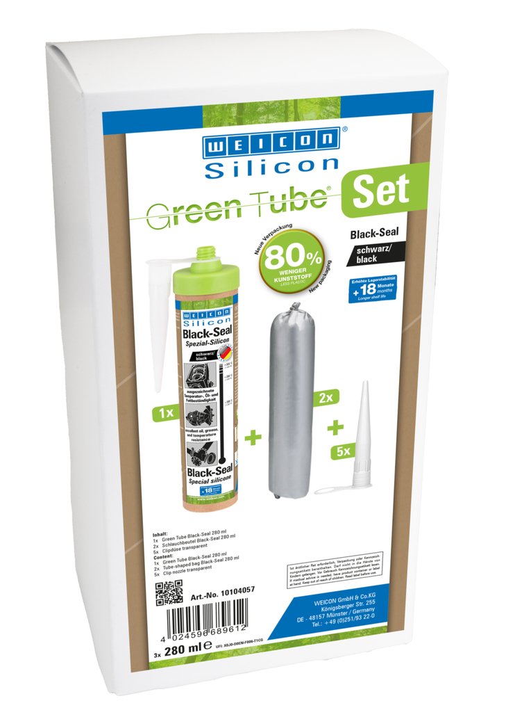 Black-Seal Silicone speciale | sigillante permanentemente elastico per aree resistenti all'olio o al grasso