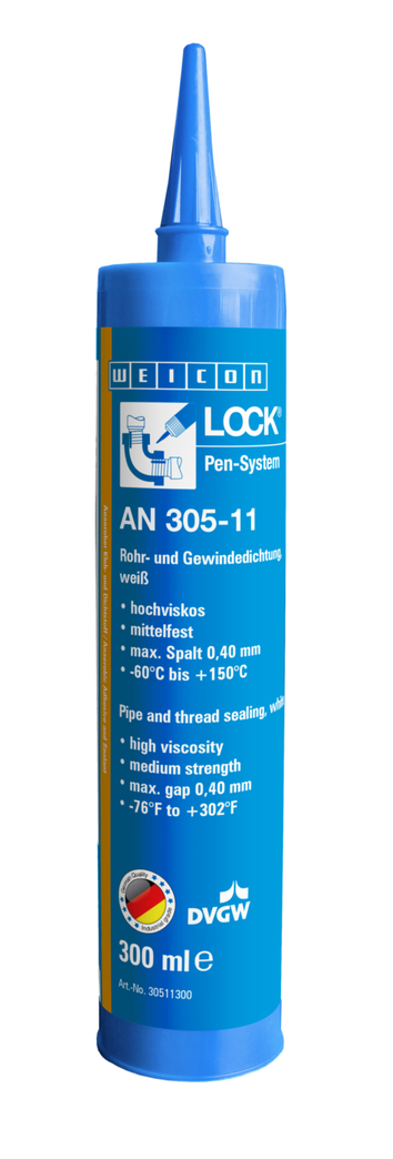 WEICONLOCK® AN 305-11 guarnizione per tubi e raccordi filettati | Frenafiletti a media forza, con approvazione per l'acqua potabile