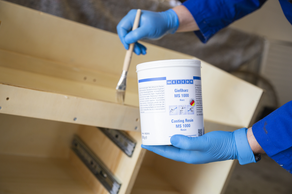 WEICON Resina MS 1000 | sistema a base di resina epossidica per incollaggio, laminazione e colata