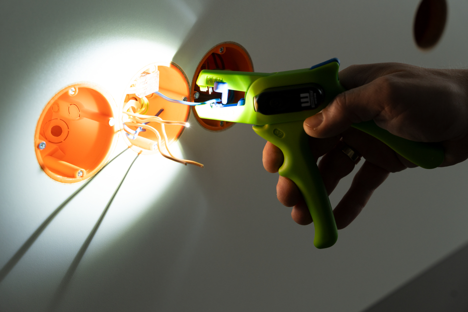 Set Spellafili No. 5 Green Line LED  | Set da 2 pezzi incl. spellafili e lampada da lavoro a LED