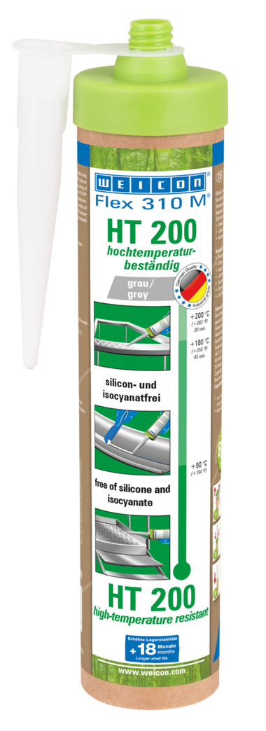 Flex 310 M® HT 200 MS Polimero | Adesivo e sigillante con elevata adesione iniziale - ideale per la verniciatura a polvere e resistente al calore fino a 200 °C