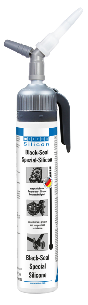 Black-Seal Silicone speciale | sigillante permanentemente elastico per aree resistenti all'olio o al grasso Black-Seal Silicone speciale | sigillante permanentemente elastico per aree resistenti all'olio o al grasso