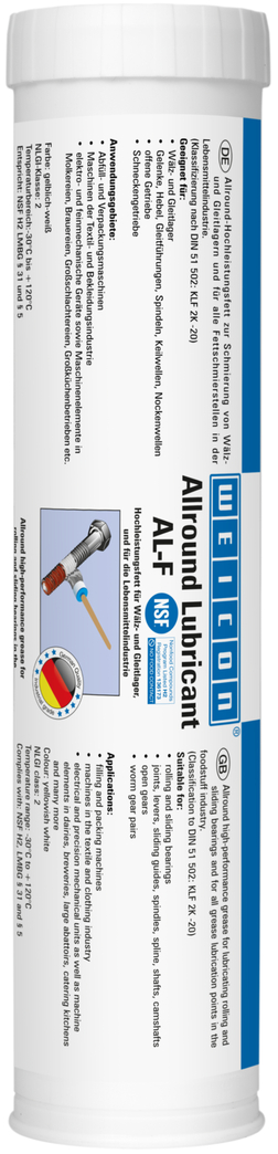 Grasso ad alte prestazioni AL-F | Grasso multiuso per uso alimentare