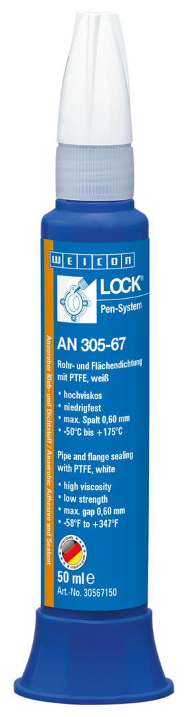 WEICONLOCK® AN 305-67 guarnizione per tubi e flange | frenafiletti con PTFE, bassa viscosità