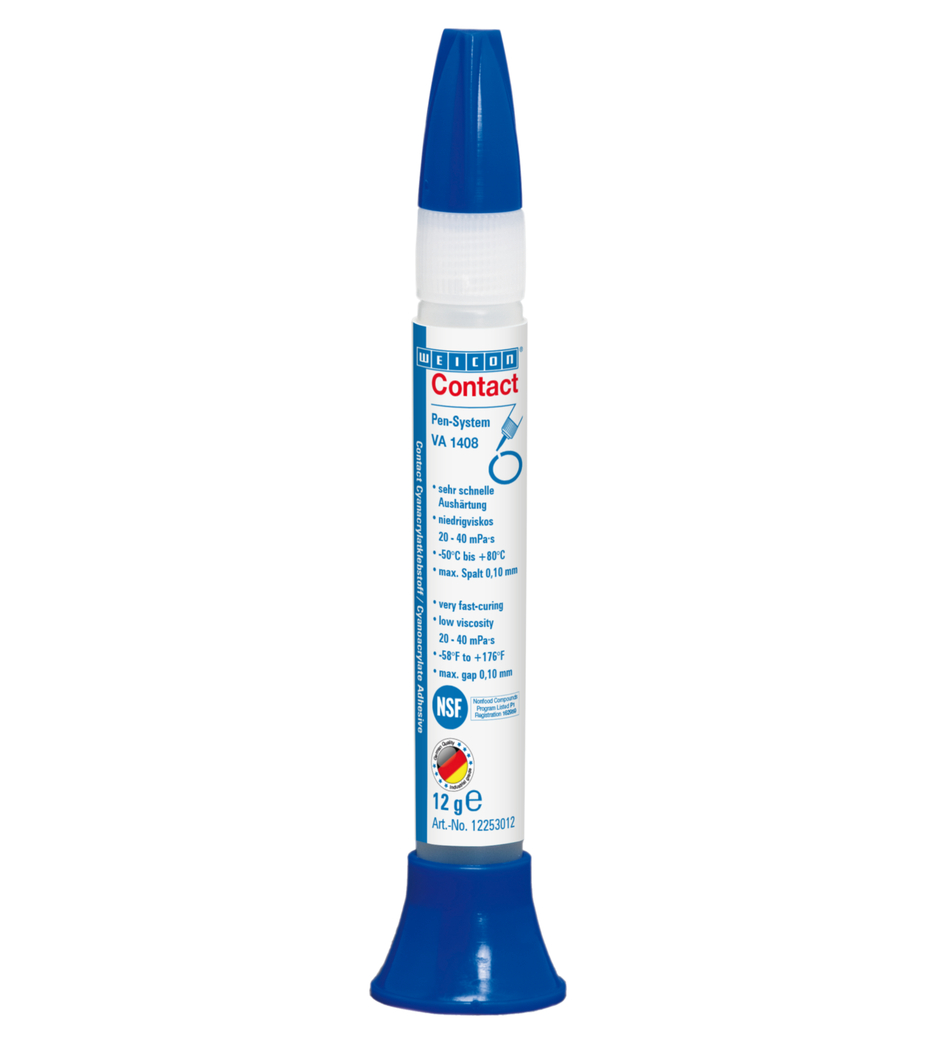 VA 1408 Colla cianoacrilica | Adesivo istantaneo resistente all'umidità a bassa viscosità VA 1408 Colla cianoacrilica | Adesivo istantaneo resistente all'umidità a bassa viscosità
