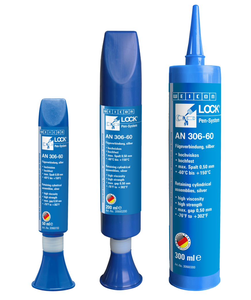 WEICONLOCK® AN 306-60 bloccaggio accoppiamenti | Frenafiletti per la riparazione di elementi di raccordo, ad alta resistenza