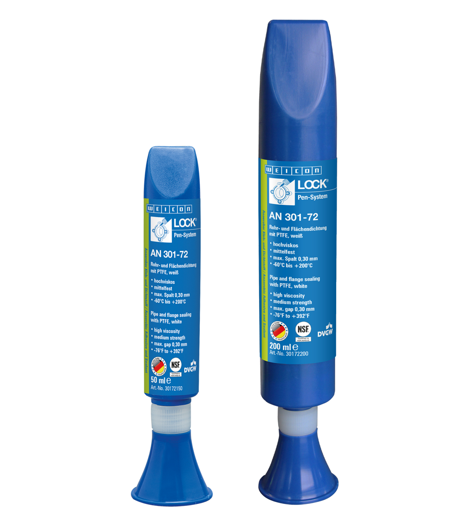 WEICONLOCK® AN 301-72 guarnizione per tubi e flange | con PTFE, a media resistenza, resistente alle alte temperature