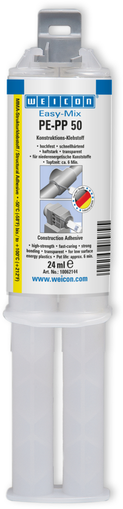 Easy-Mix PE-PP 50 | adesivo strutturale a base di acrilato di metile per plastiche speciali