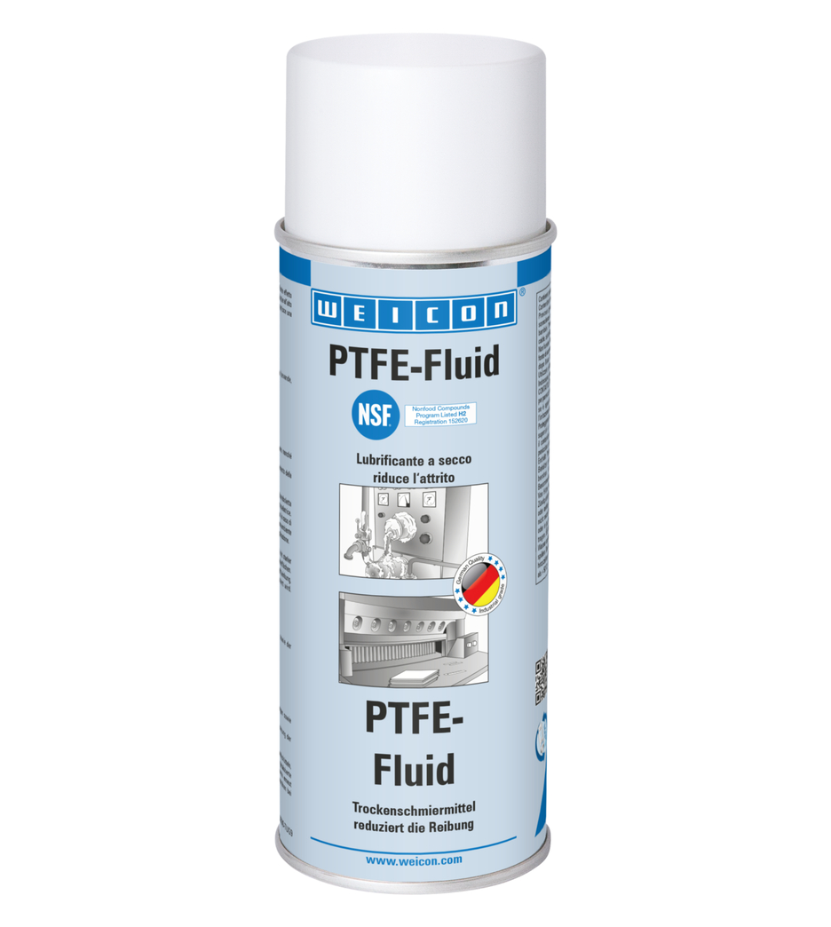 PTFE-Fluid | olio lubrificante a secco senza grassi per il settore alimentare NSF H2