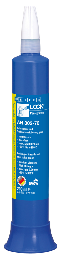 WEICONLOCK® AN 302-70 frenafiletti per viti e prigionieri | Frenafiletti ad alta resistenza e media viscosità, con omologazione per l'acqua potabile