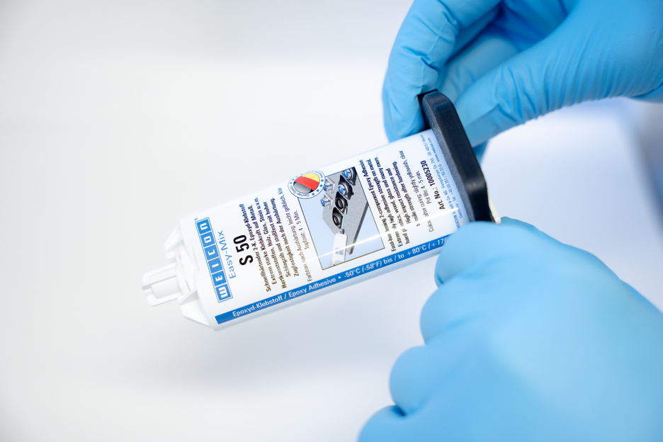 Dosatore manuale WEICON | Dosatore manuale WEICON per cartucce da 45 ml e 50 ml – rapporto di miscelazione 10:1