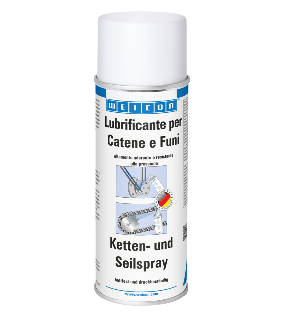 Lubrificante Spray per Catene e Funi | lubrificante ad alta aderenza trasparente