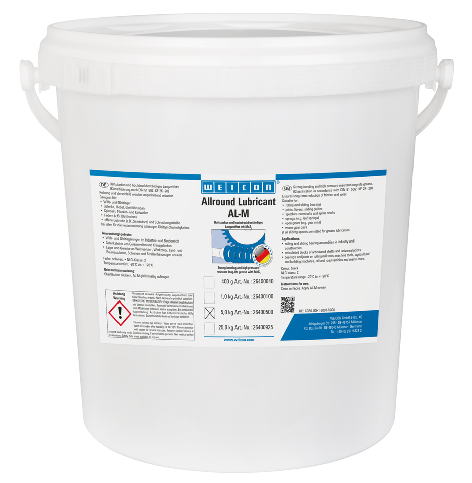 Grasso ad alte prestazioni AL-M | grasso a lunga durata con MoS2
