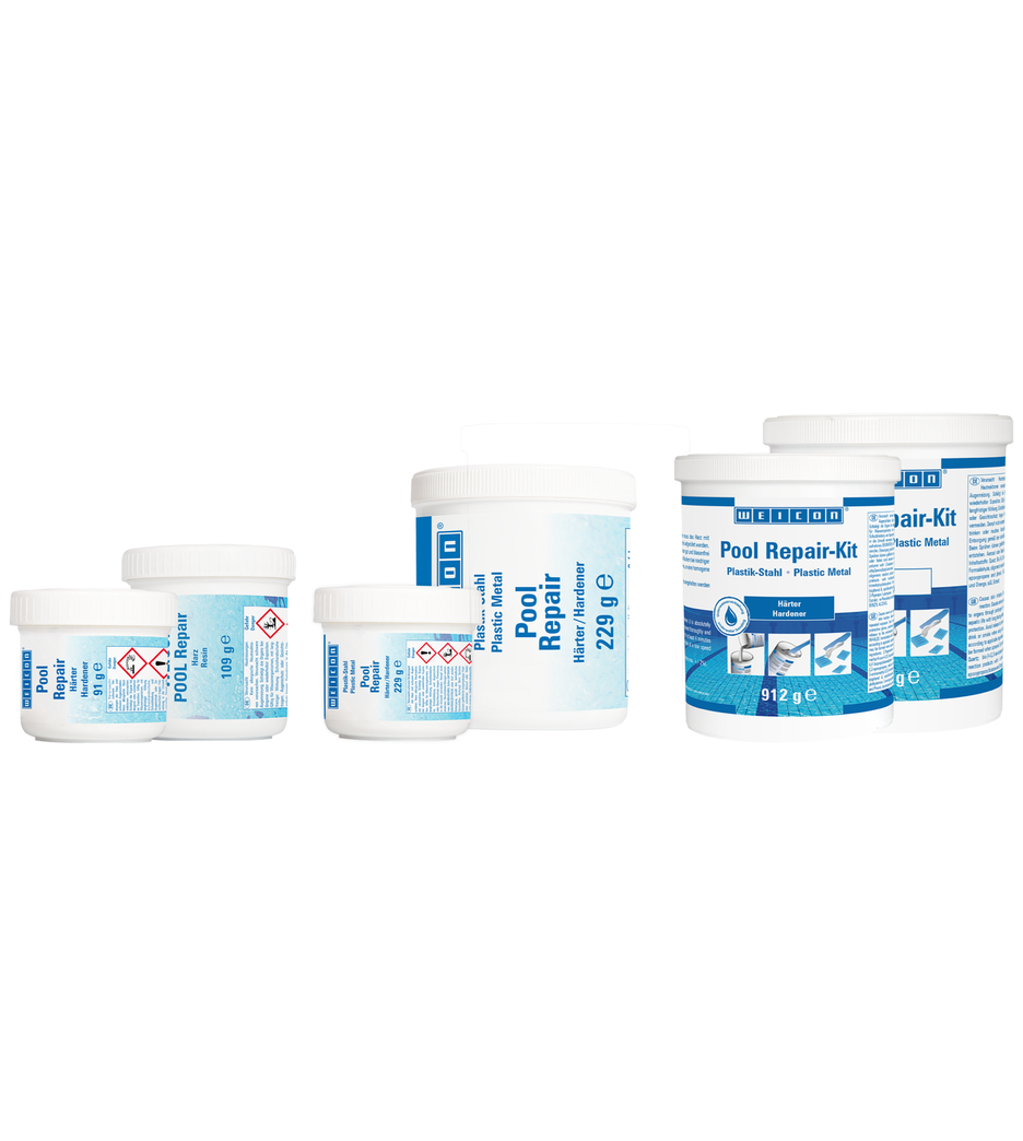 Set di riparazione per piscine WEICON | Riparazione rapida, anche sott'acqua