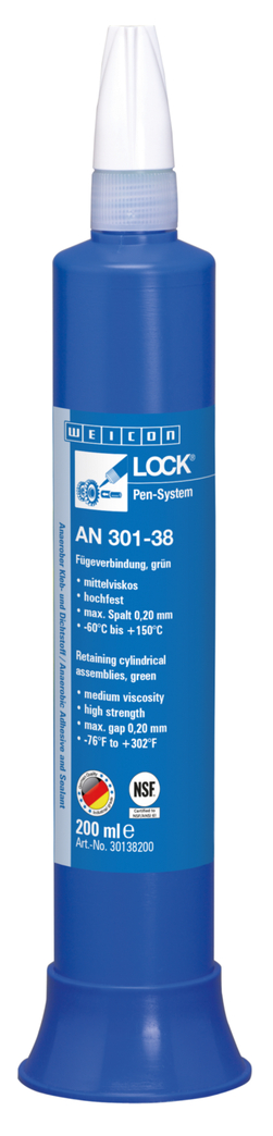 WEICONLOCK® AN 301-38 accoppiamento parti cilindriche | Frenafiletti alta resistenza, media viscosità