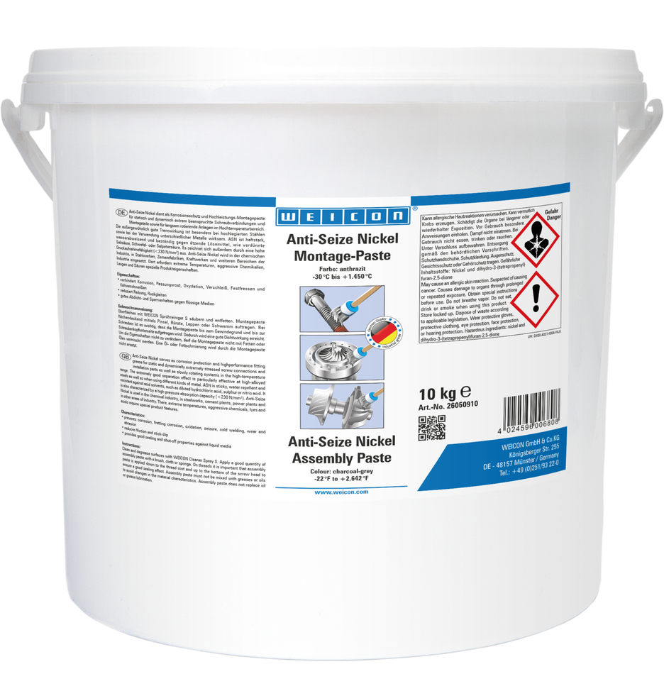 Antigrippante Nichel | pasta antigrippante e distaccante, resistente alle alte temperature