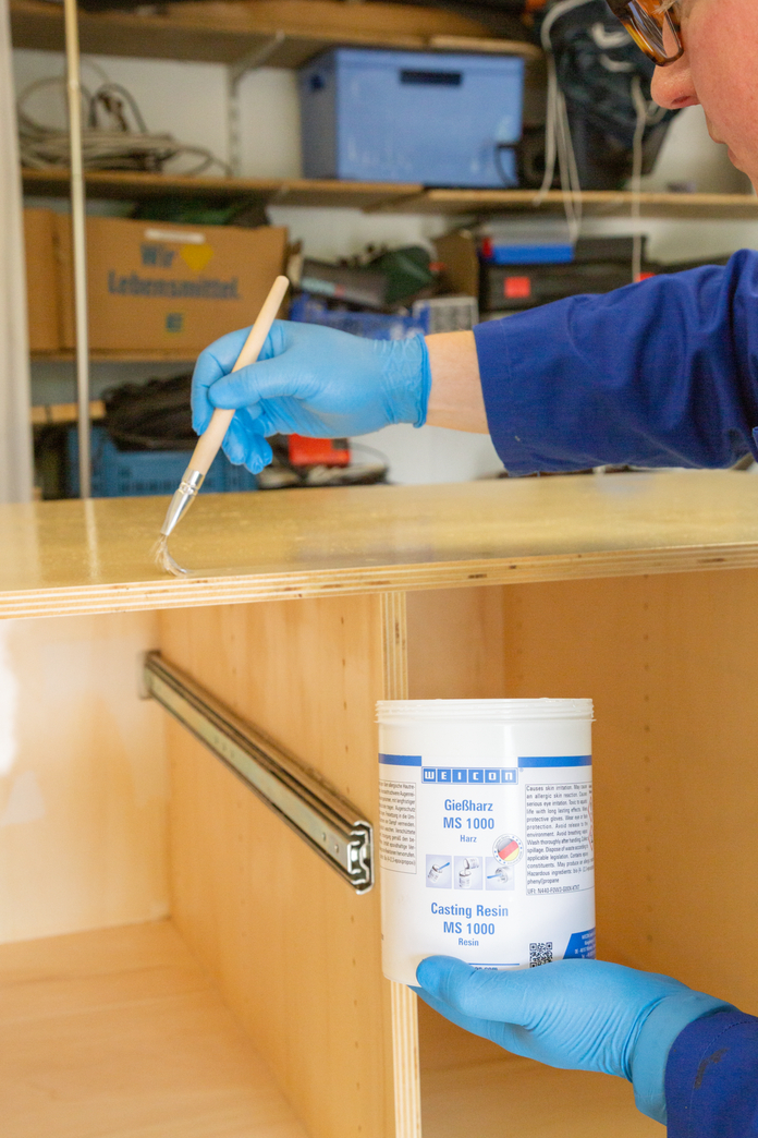 WEICON Resina MS 1000 | sistema a base di resina epossidica per incollaggio, laminazione e colata