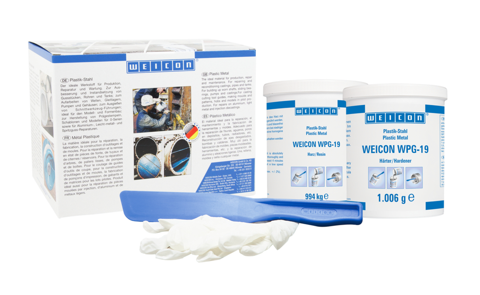 WEICON WPG-19 | Sistema di protezione dall'usura - protegge dall'erosione e dall'abrasione causata dall'impatto di particelle grossolane