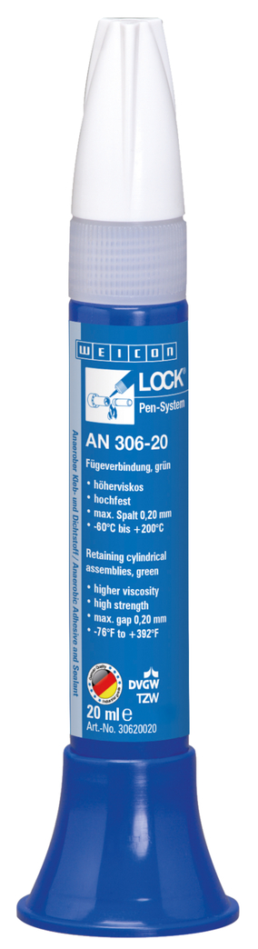 WEICONLOCK® AN 306-20 bloccaggio accoppiamenti | Frenafiletti ad alta resistenza, resistente alle alte temperature, con omologazione per l'acqua potabile