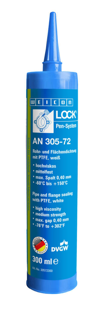 WEICONLOCK® AN 305-72 guarnizione per tubi e raccordi filettati | con PTFE, a media resistenza, con omologazione per acqua potabile