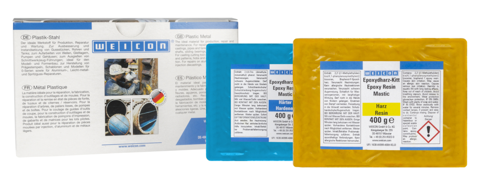 WEICON Resina Epossidica Pastosa | composto universale impastabile per riparazioni WEICON Resina Epossidica Pastosa | composto universale impastabile per riparazioni