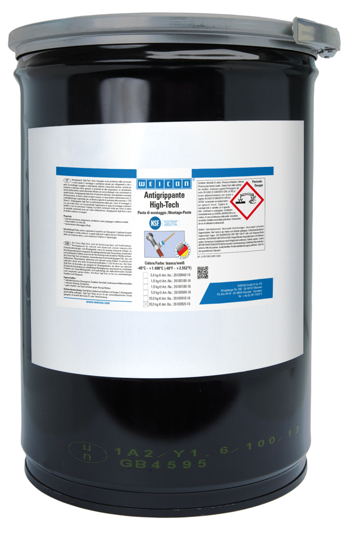 Antigrippante High-Tech | pasta lubrificante e distaccante priva di metalli