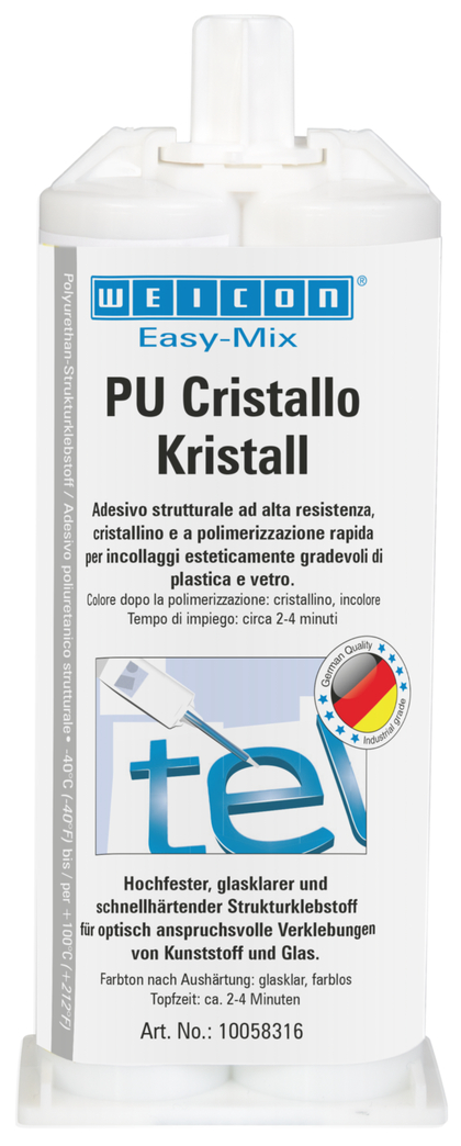 Easy-Mix PU Kristall | Adesivo poliuretanico, trasparente