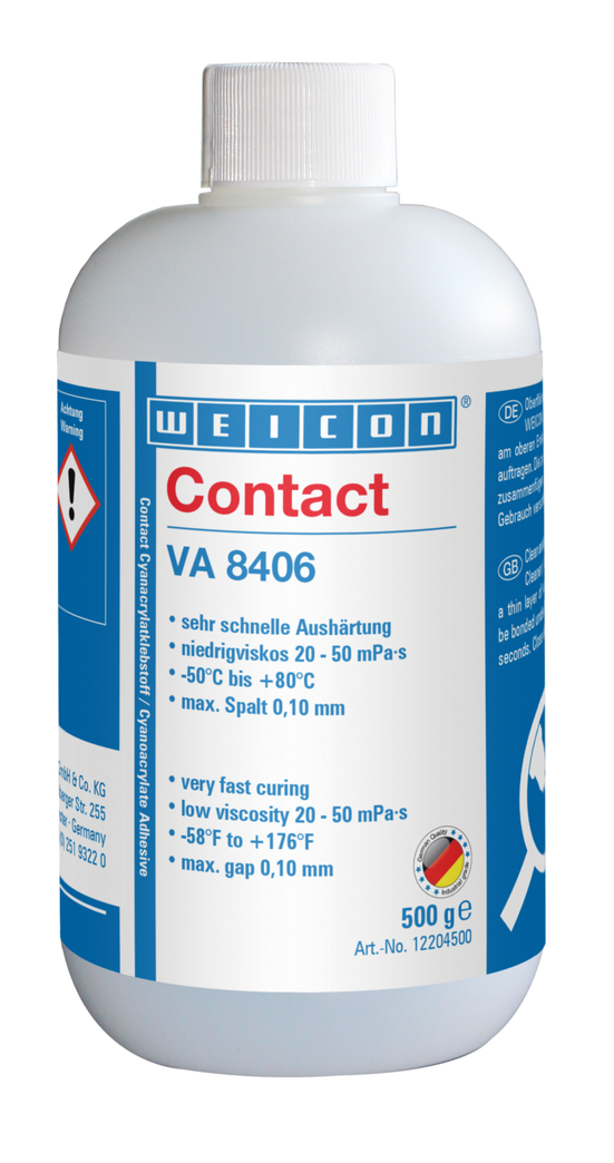 VA 8406 Colla cianoacrilica | Adesivo a contatto per un fissaggio e un incollaggio rapidi